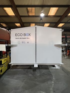 Click Here To Enlarge This Photo Of Asphalt Hot Box for storing Hot asphalt